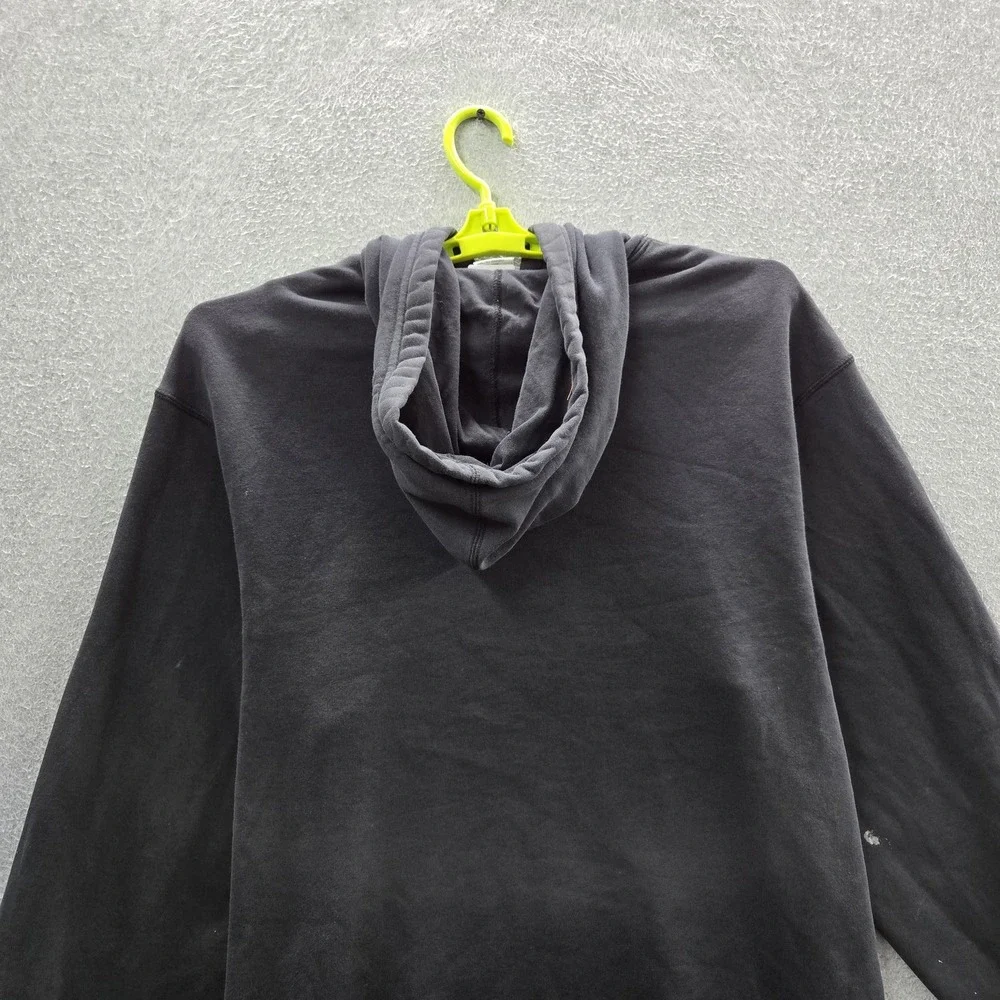 Nike Men Hoodie XL Black Embroidered Fleece Swoosh Sportswear Logo READ